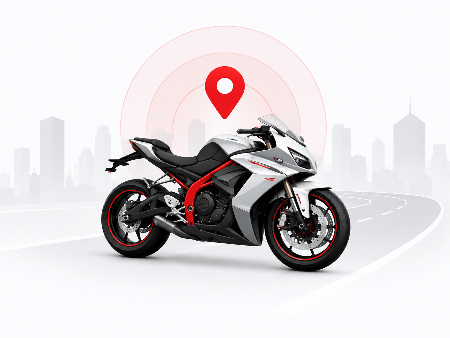 Moto protegida con geolocalización